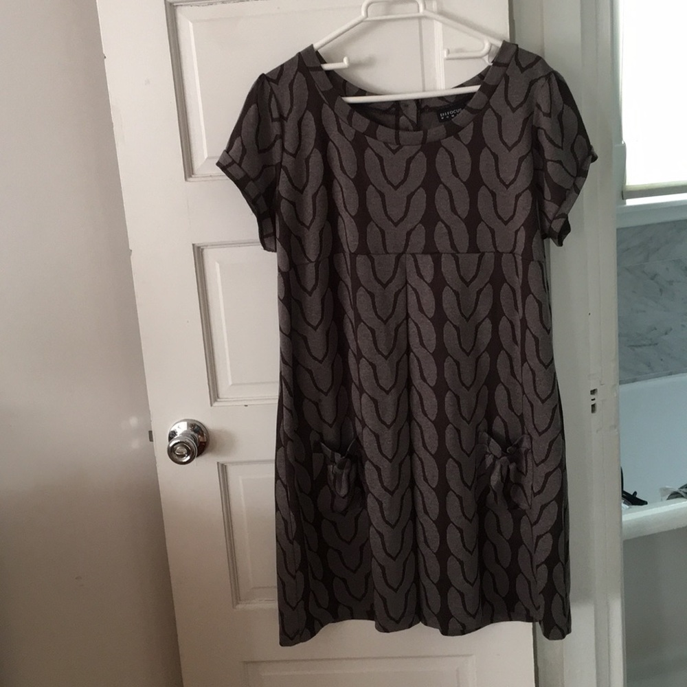 En Focus brown short dress.